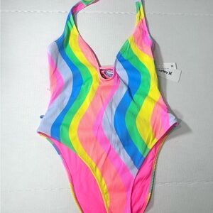 Hurley Soft Waves Neon one piece Swimsuit